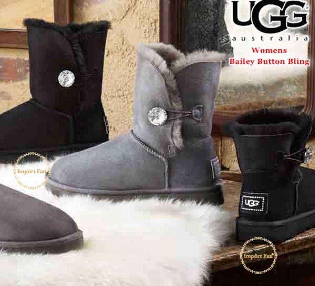 新品 UGG BAILEY Button スワロフスキー ベイリーボタン 8