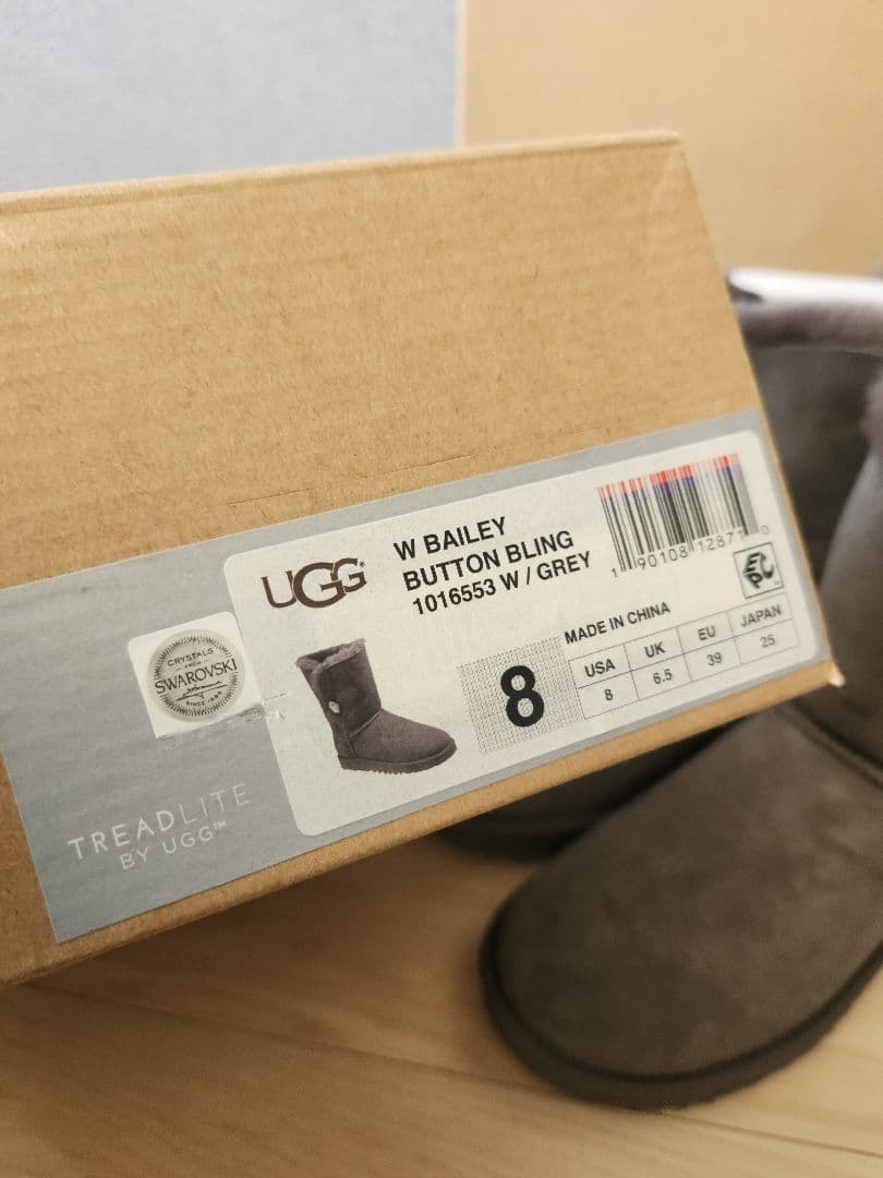 新品 UGG BAILEY Button スワロフスキー ベイリーボタン 8