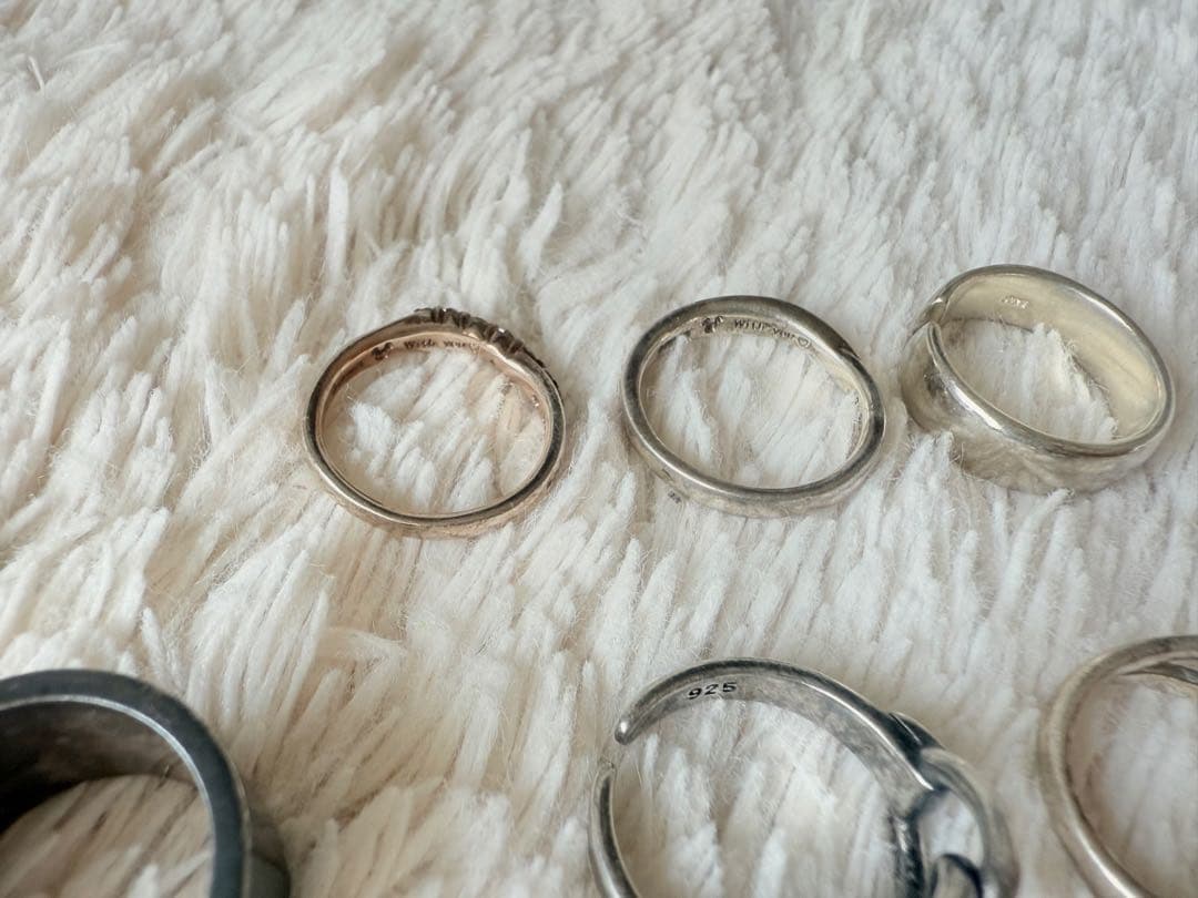SILVER/ 925銀の指輪のセット
