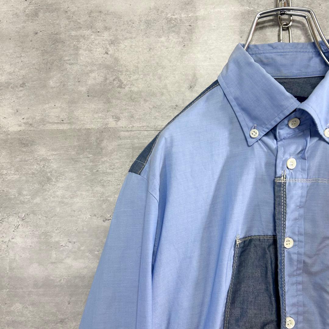 ジュンヤワタナベ コムデギャルソンマン パッチワーク シャツ XS 日本製