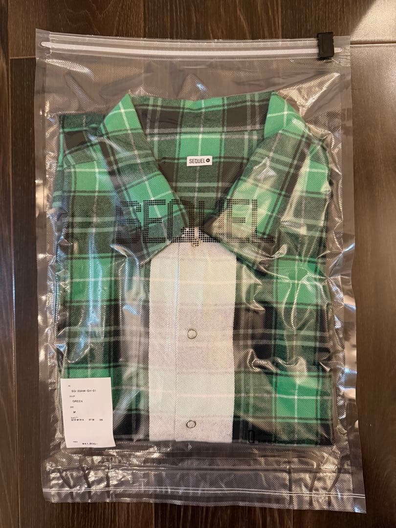 SEQUEL LINE NEL CHECK SHIRT Mサイズ 美品