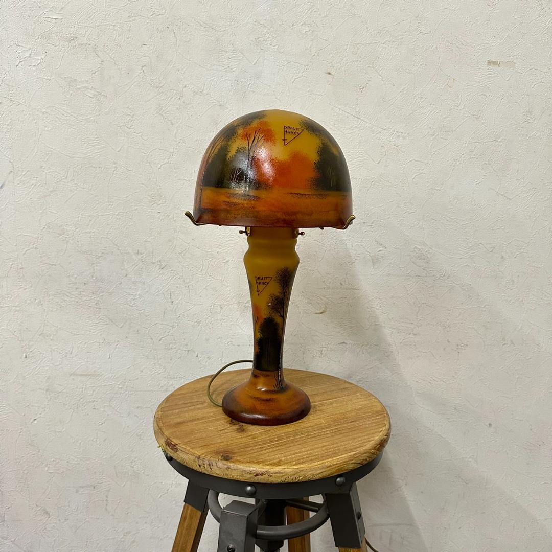 ドームナンシー　吊り卓上照明　アンテルカレール　被せガラス　高さ40cm