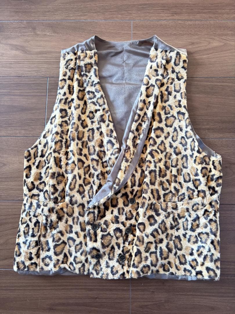 ６６６マイウェイマン　ヒョウ柄 Lサイズ ベスト　PUNK