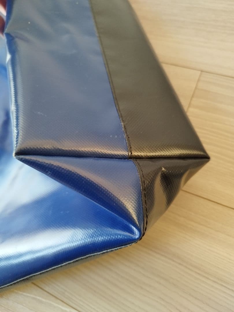 MARNI 黒青 PVCトートバッグ　マルニ