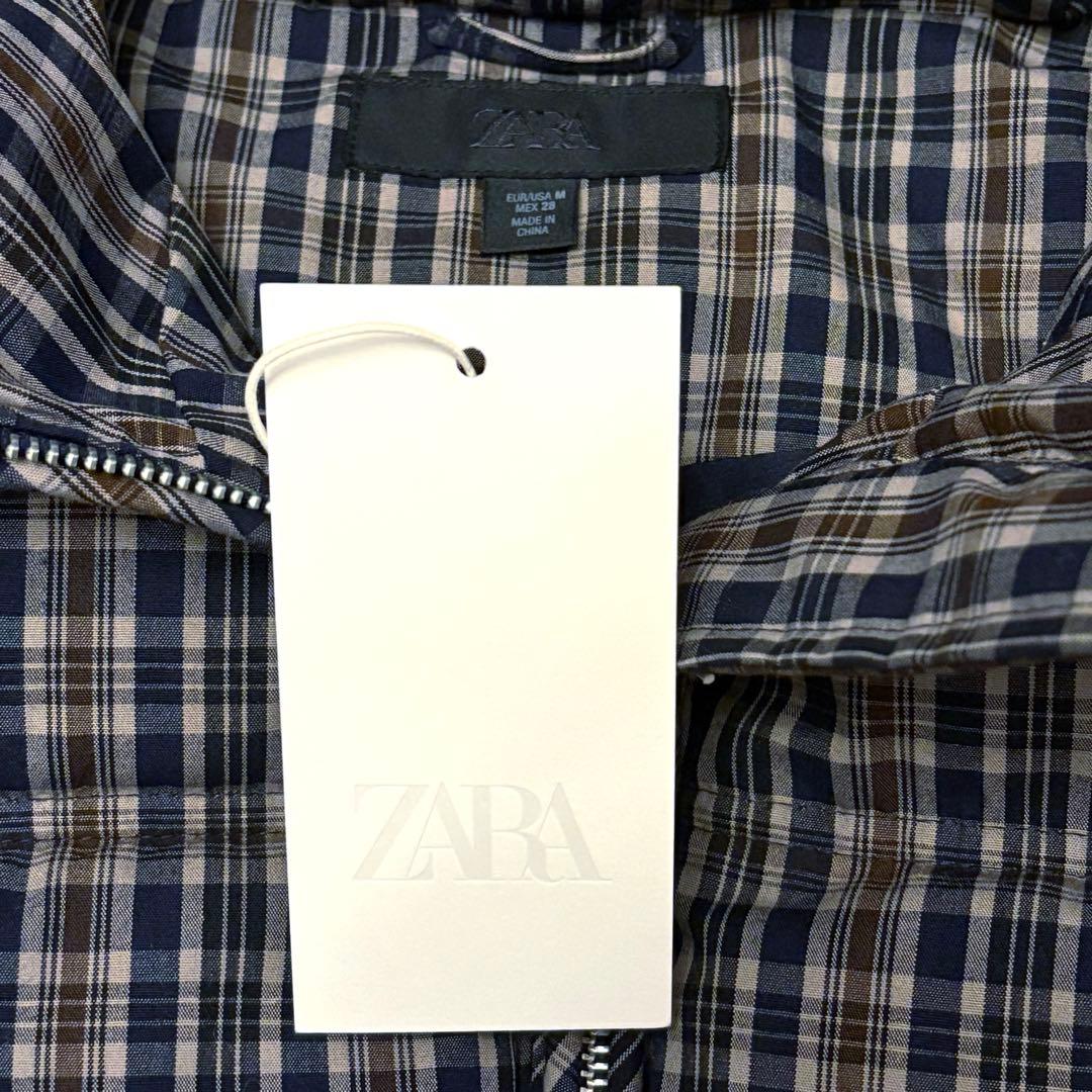 【ZARA】ザラ M チェック柄キルティングアノラック 2026新作 完売品