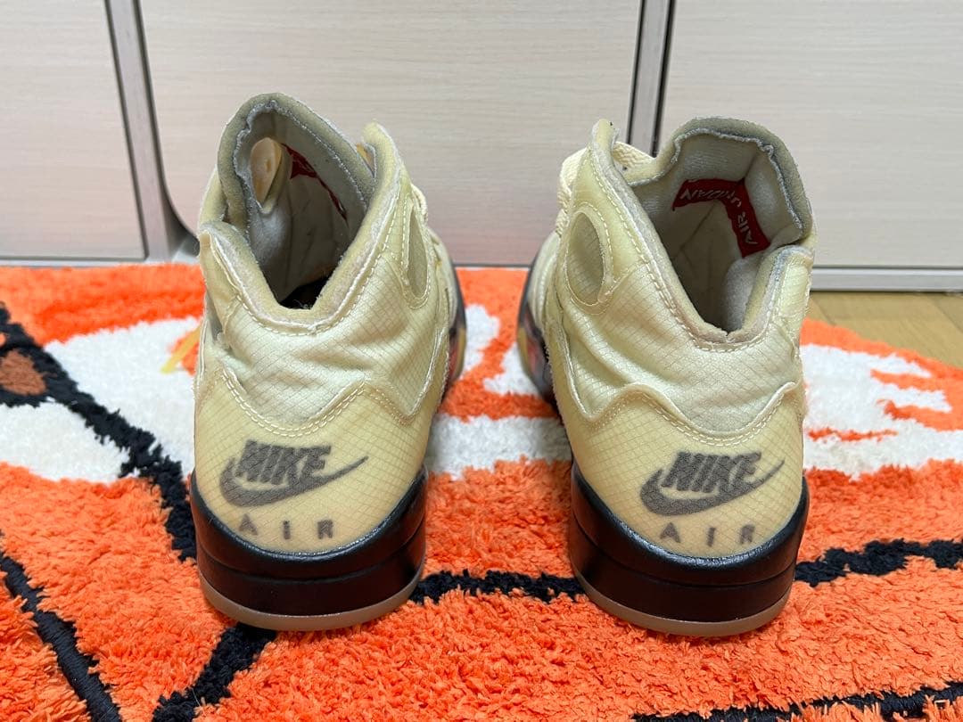 N*ー様 Off-White × Nike Air Jordan 5 \"Sail