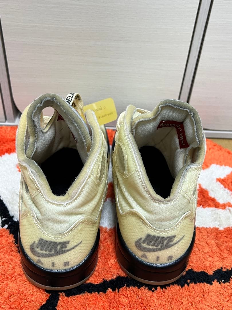 N*ー様 Off-White × Nike Air Jordan 5 \"Sail