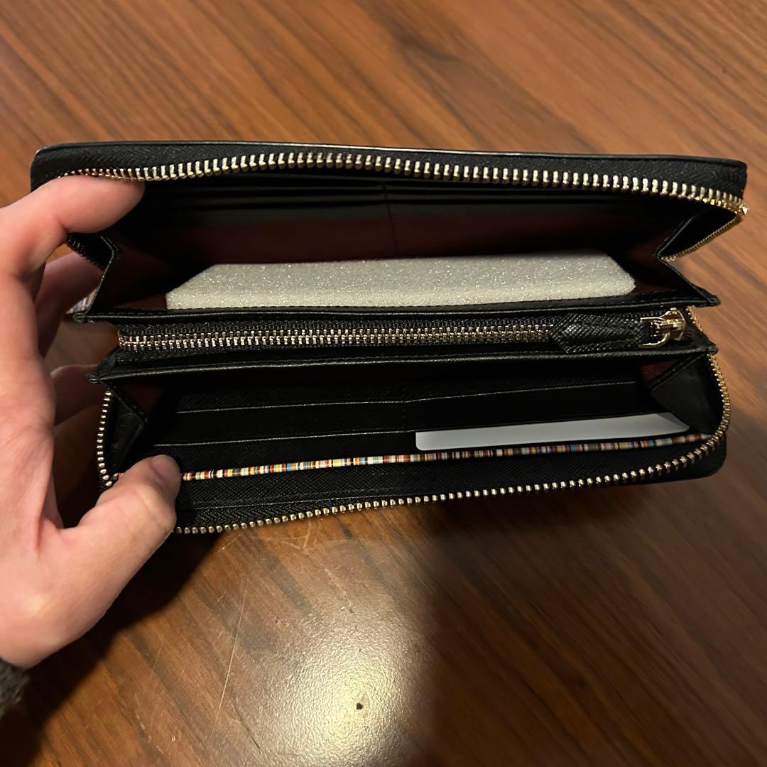 【美品】Paul Smith ポールスミス長財布 ブラック 牛革 未使用 箱付き