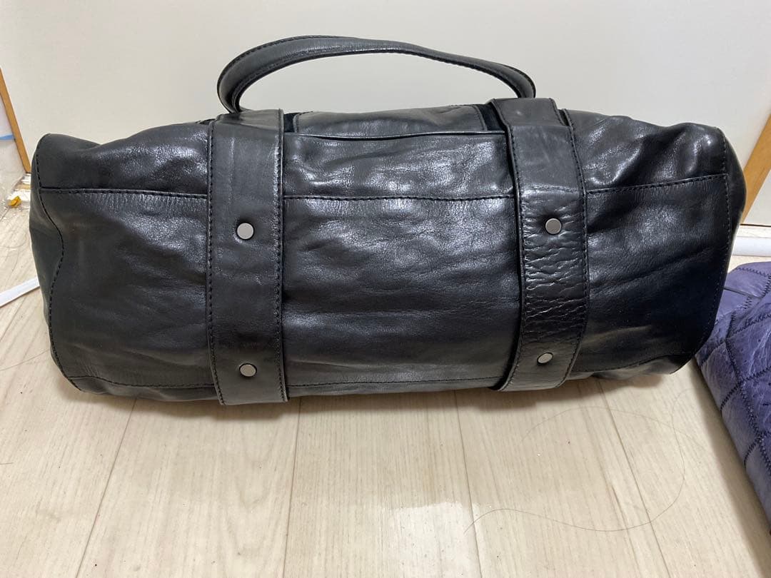 JIMMY CHOO ブラックレザー ハンドバッグ