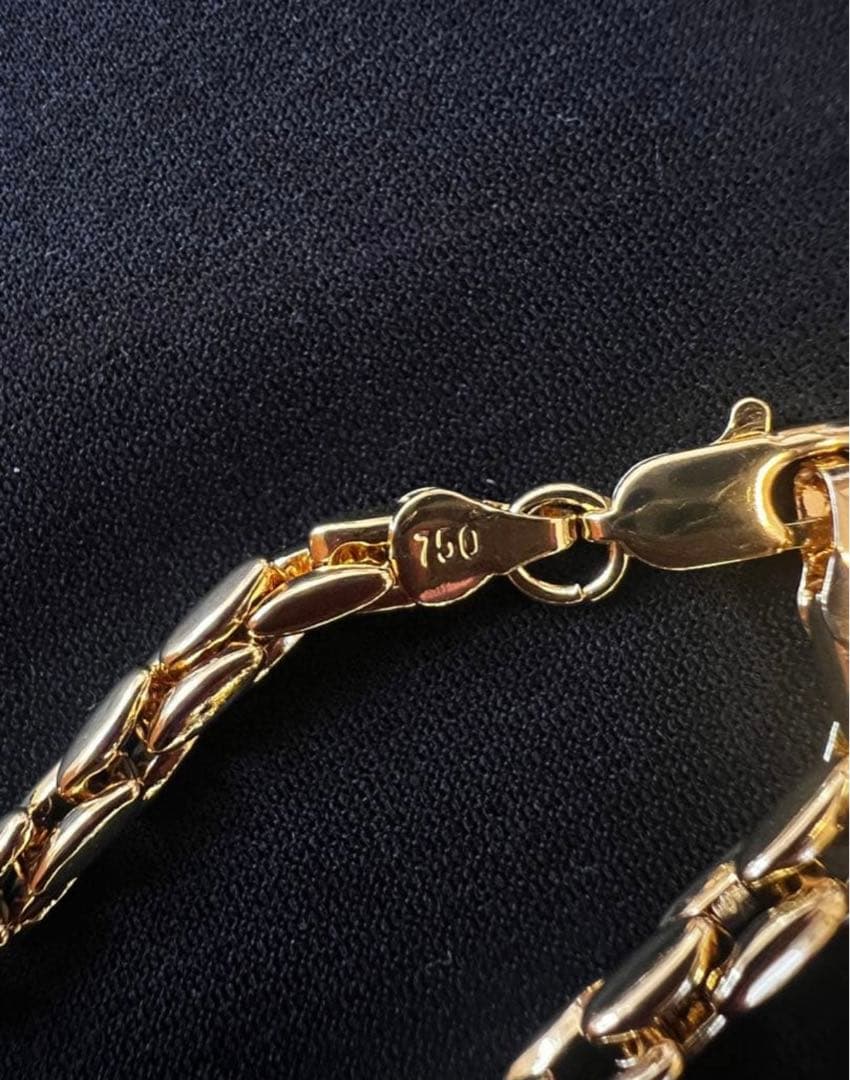 遺品整理 イタリア製 ネックレス ブレスレットセット750刻印 ゴールド