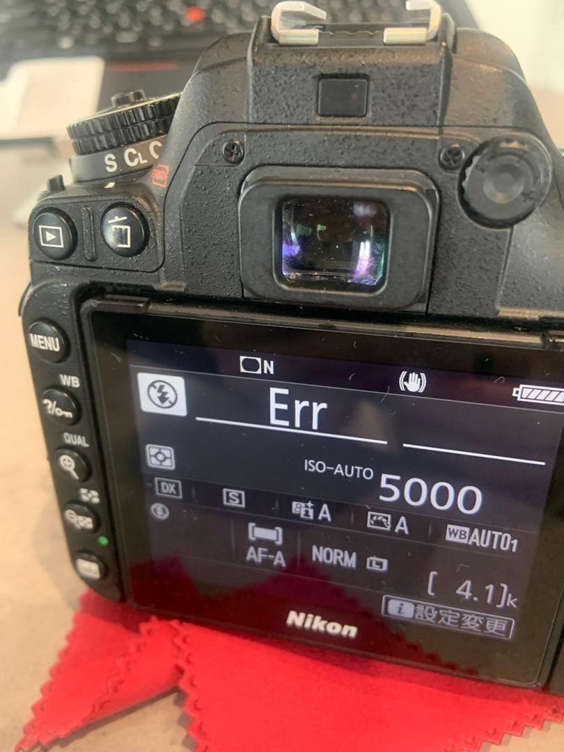 本日限定フォロー割価格！ Nikon D7500 取説あり　Err表示　割れあり