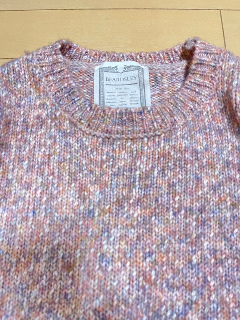 BEARDSLEY ビアズリー　ミックスニット　クルーネック　マルチカラー