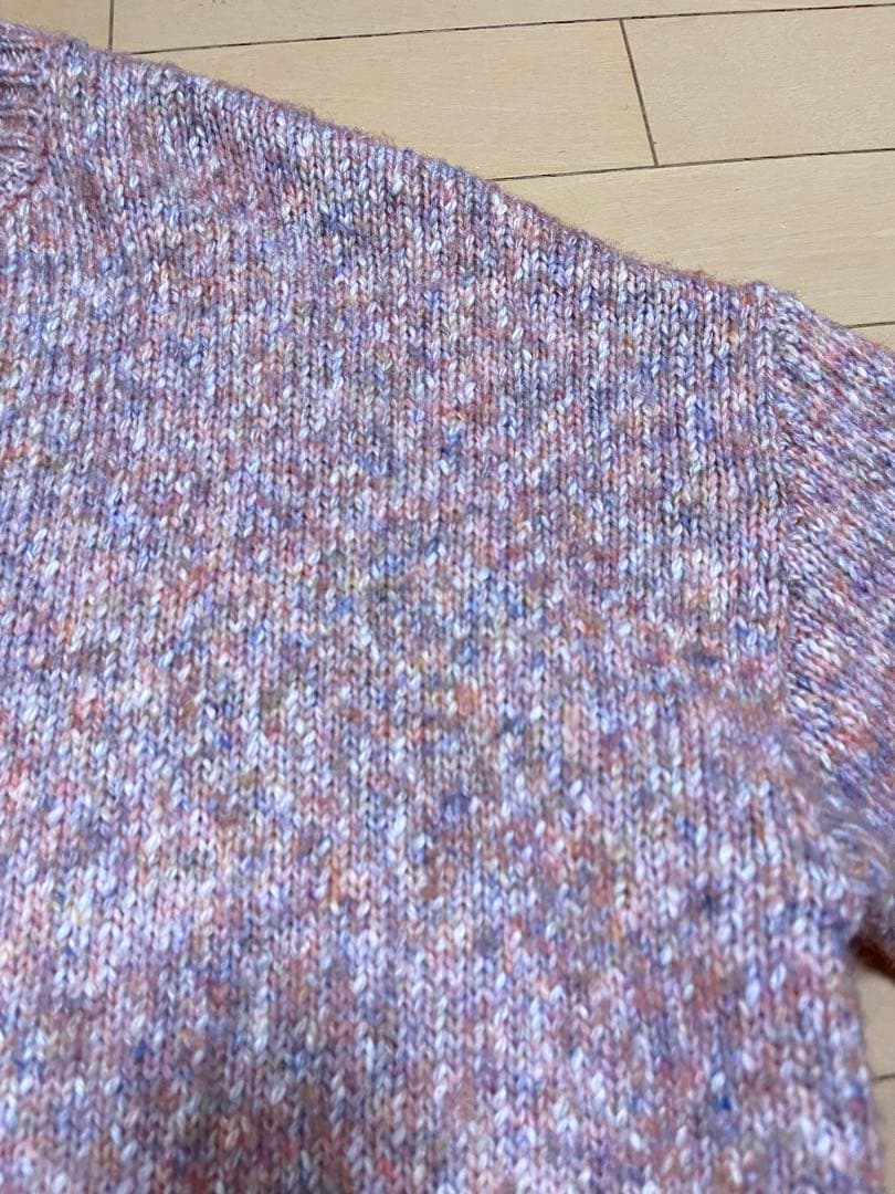 BEARDSLEY ビアズリー　ミックスニット　クルーネック　マルチカラー