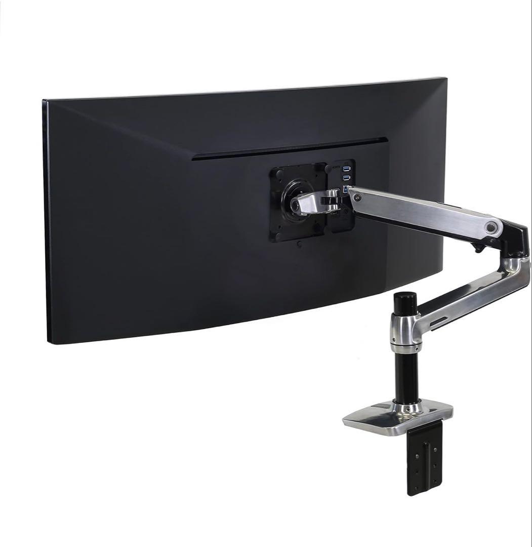 Ergotron(エルゴトロン)モニターアームLX アルミ色 保護プレートセット