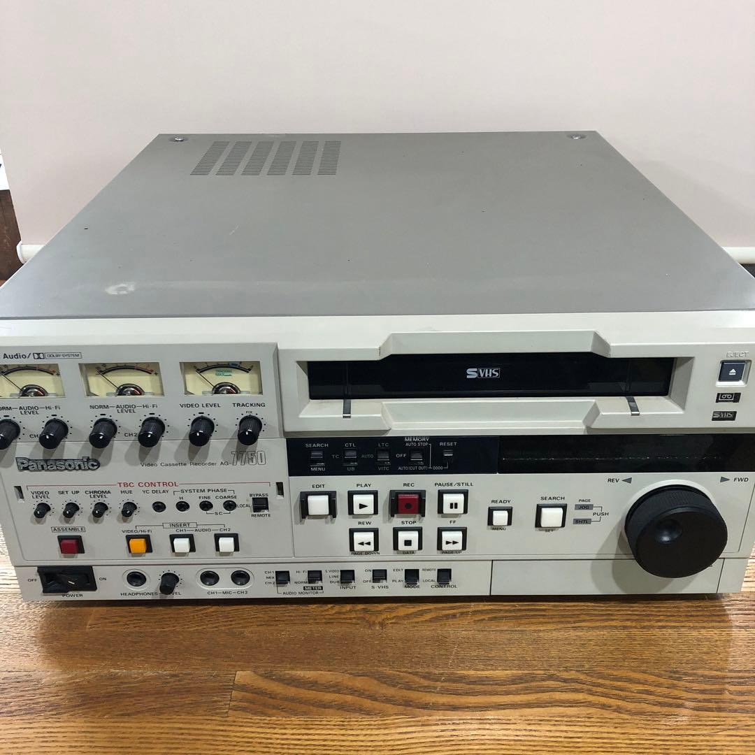 PanasonicSVHS編集機AG-7750レコーダー