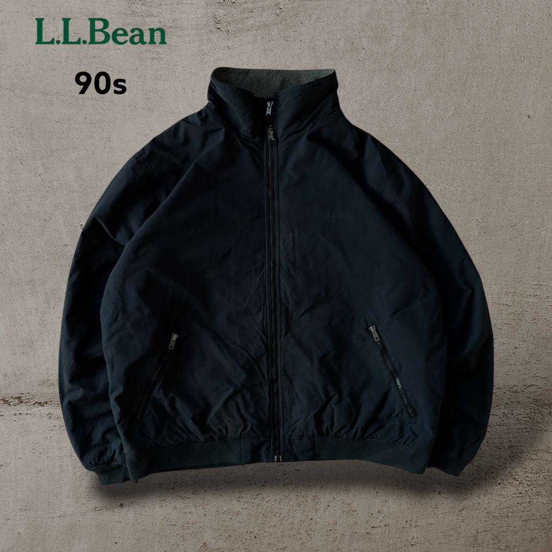 L.L.Bean90sナイロンシェルジャケットウォームアップジャケット裏フリース