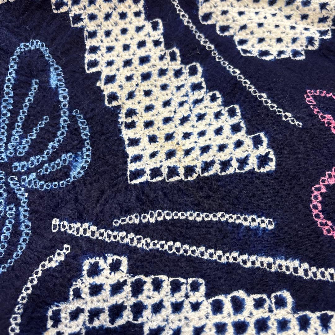 お花と蝶々♡有松絞り(^^)