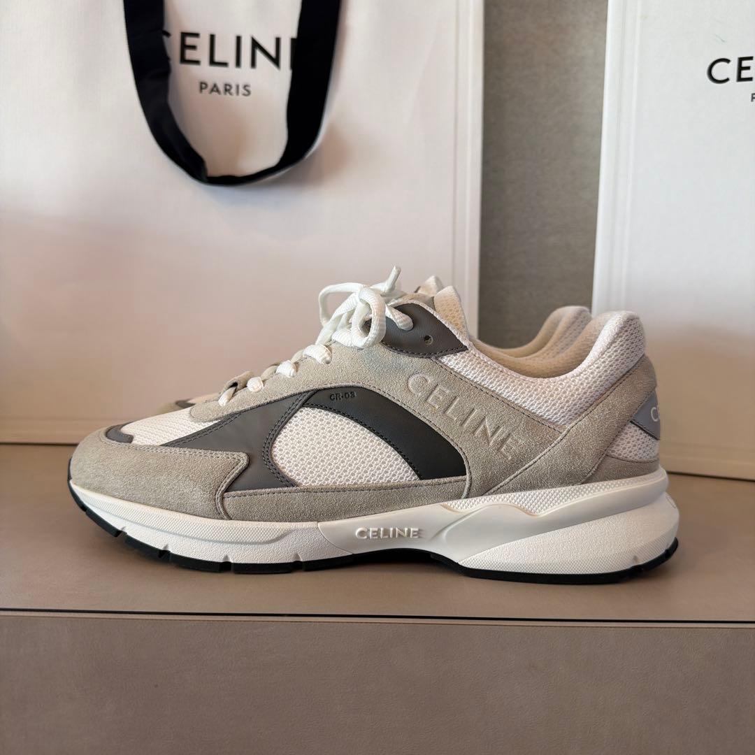 【未使用】2024年購入　正規保証タグ付き　セリーヌ　メンズ　スニーカー　42