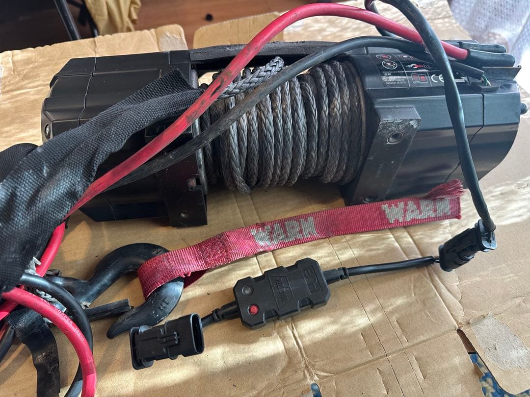 WARNウインチ AXON 55-S (5500lb)+ジムニー取付け専用ステイ