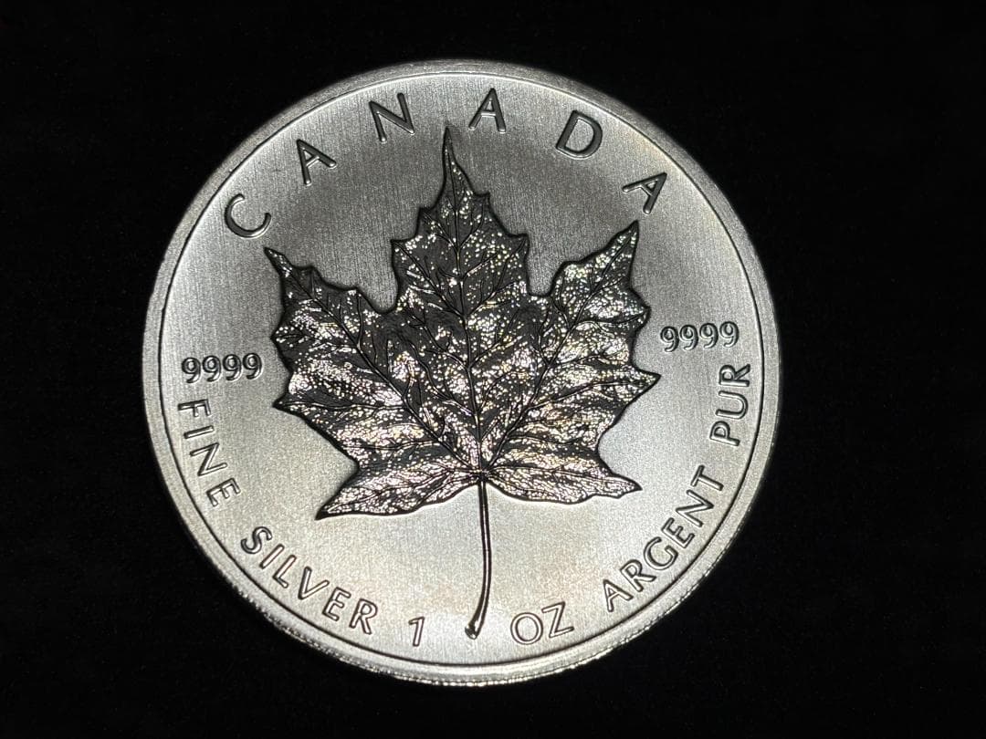 メイプルリーフ銀貨　カナダ 5ドル 純銀貨 エリザベス2世 2011年