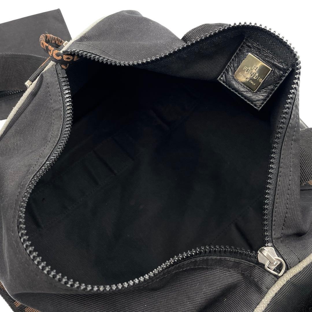 FENDI フェンディ 2way ミニボストン ショルダーベルト付き ポーチ付き