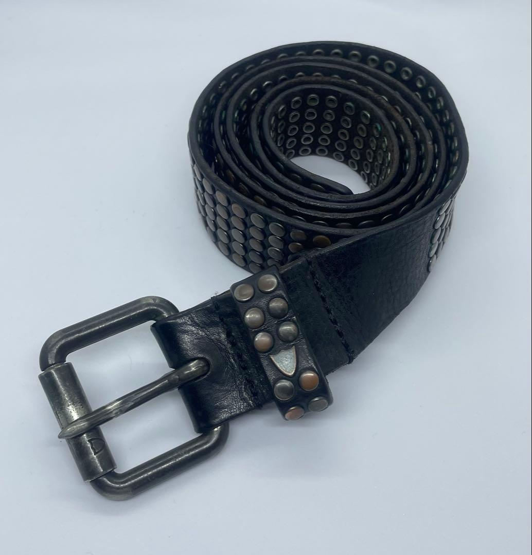 HTC 5000スタッズ 黒レザーベルト