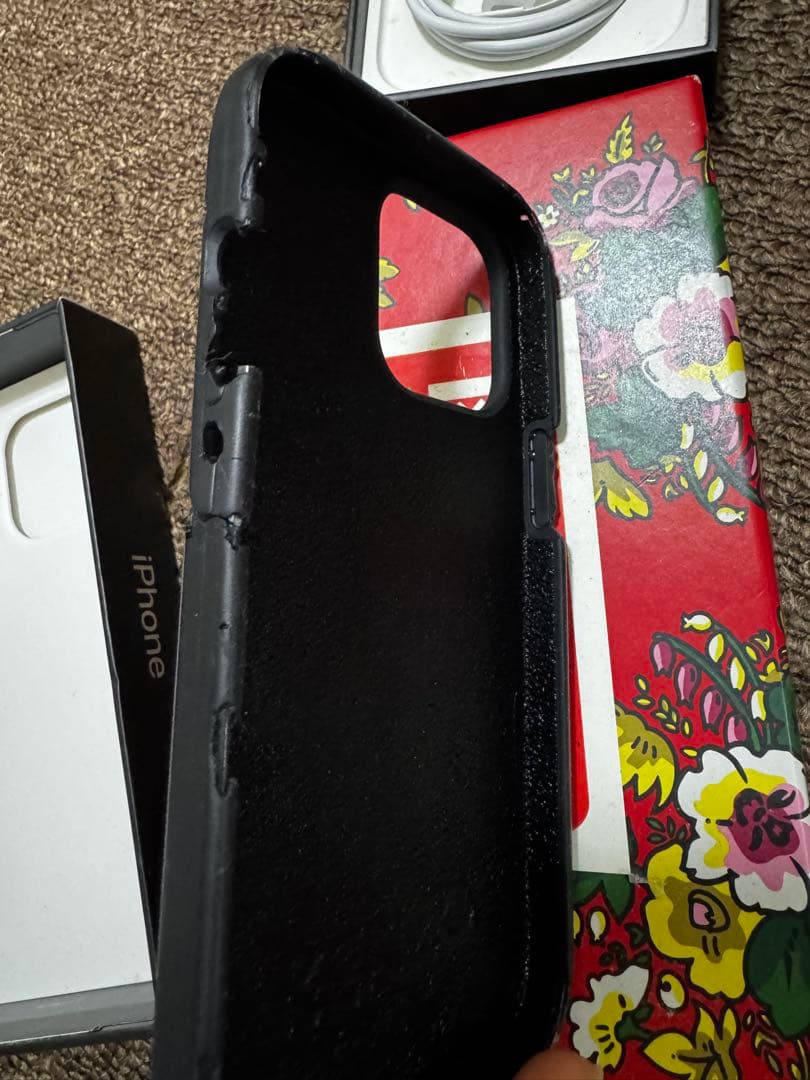 iPhone13pro silver 128gb ケンゾーケース付き