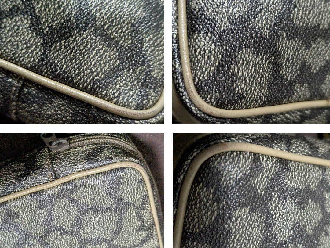 美品 イヴサンローラン ボストンバッグ ポーチ セット ジラフ柄 ヴィンテージ