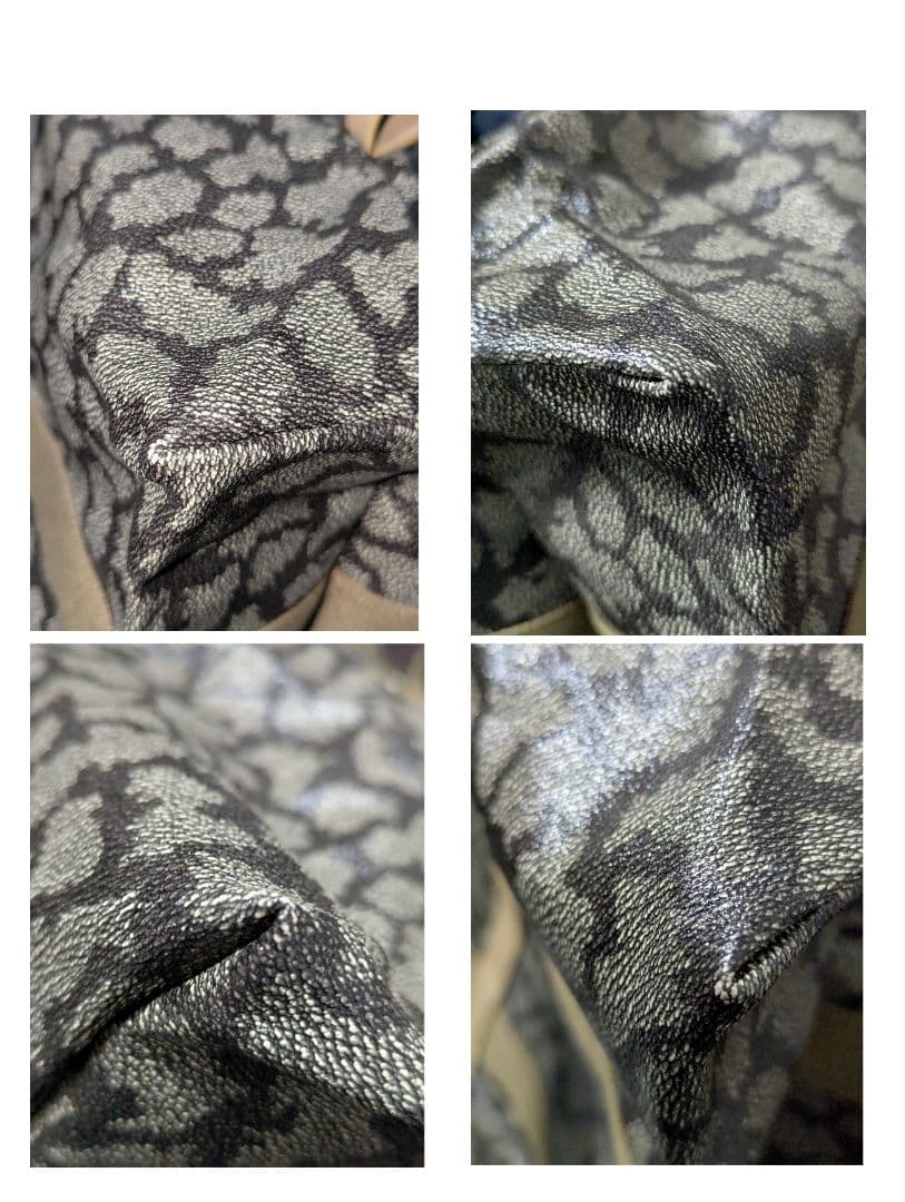 美品 イヴサンローラン ボストンバッグ ポーチ セット ジラフ柄 ヴィンテージ