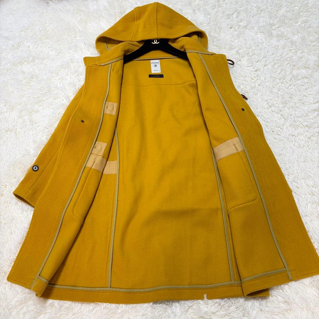 Orcival オーシバル ダッフルコート ヘリンボーン マスタードイエロー 1