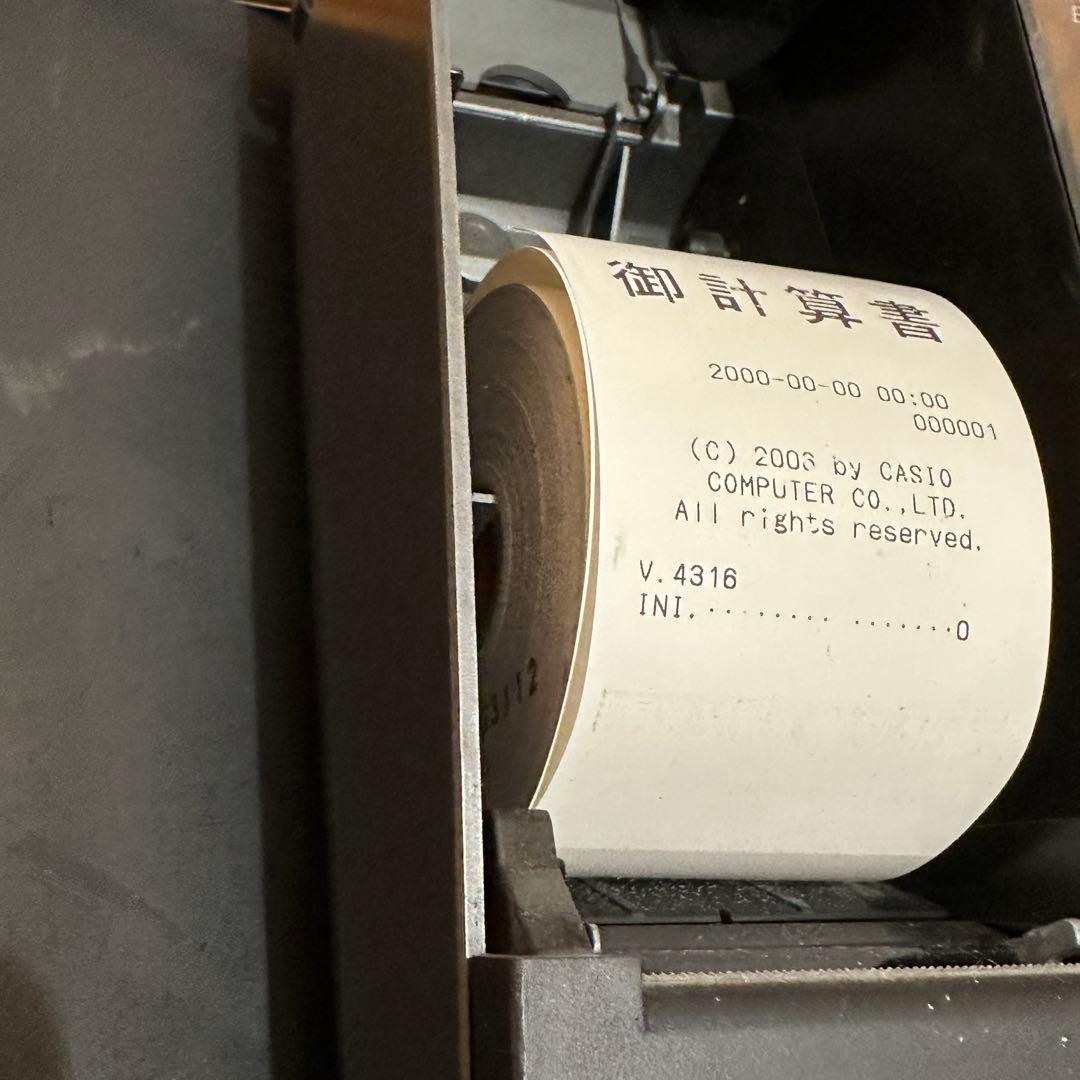 カシオレジスター10部門 CASIO TE-300（BK）レシート紙付き