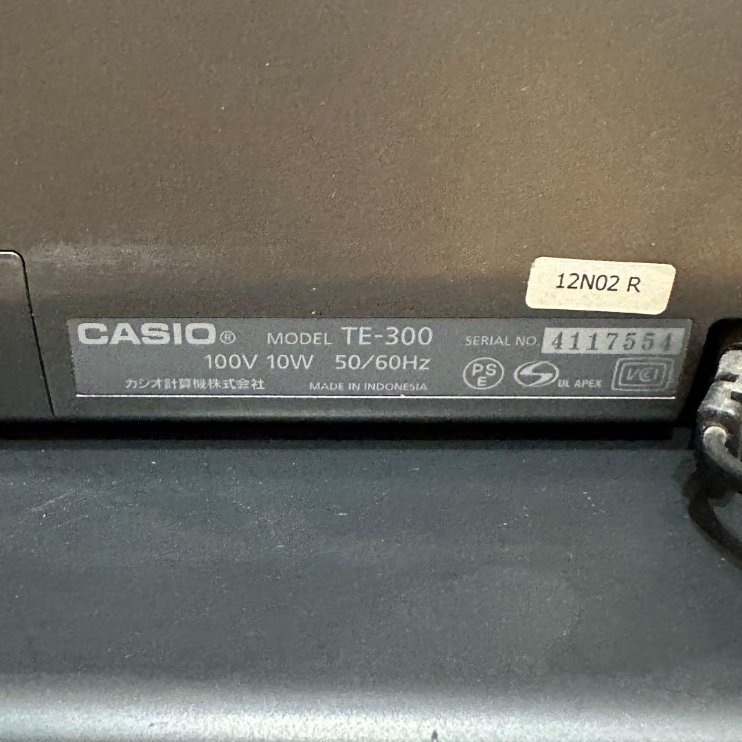 カシオレジスター10部門 CASIO TE-300（BK）レシート紙付き