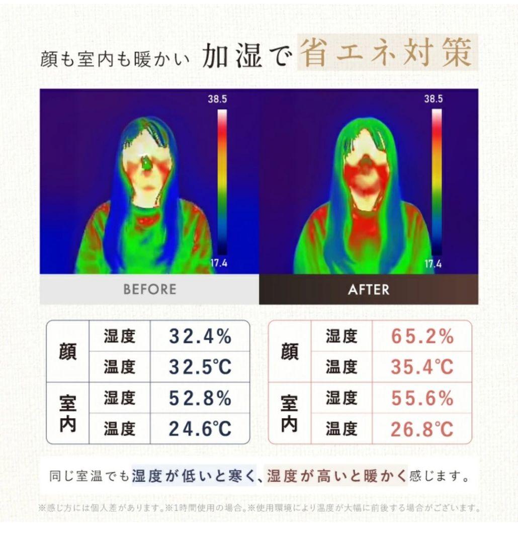 加湿器 URURA スチーム式 500ml/h 3L　NIPLIFE　新品未使用