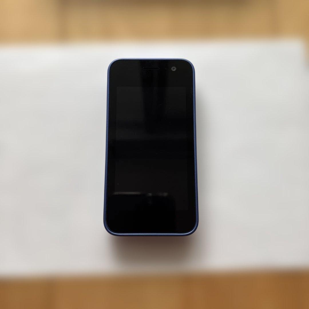 美品★ドコモ キッズケータイ KY-41C ブルー(ソフトケース／クリア付き)