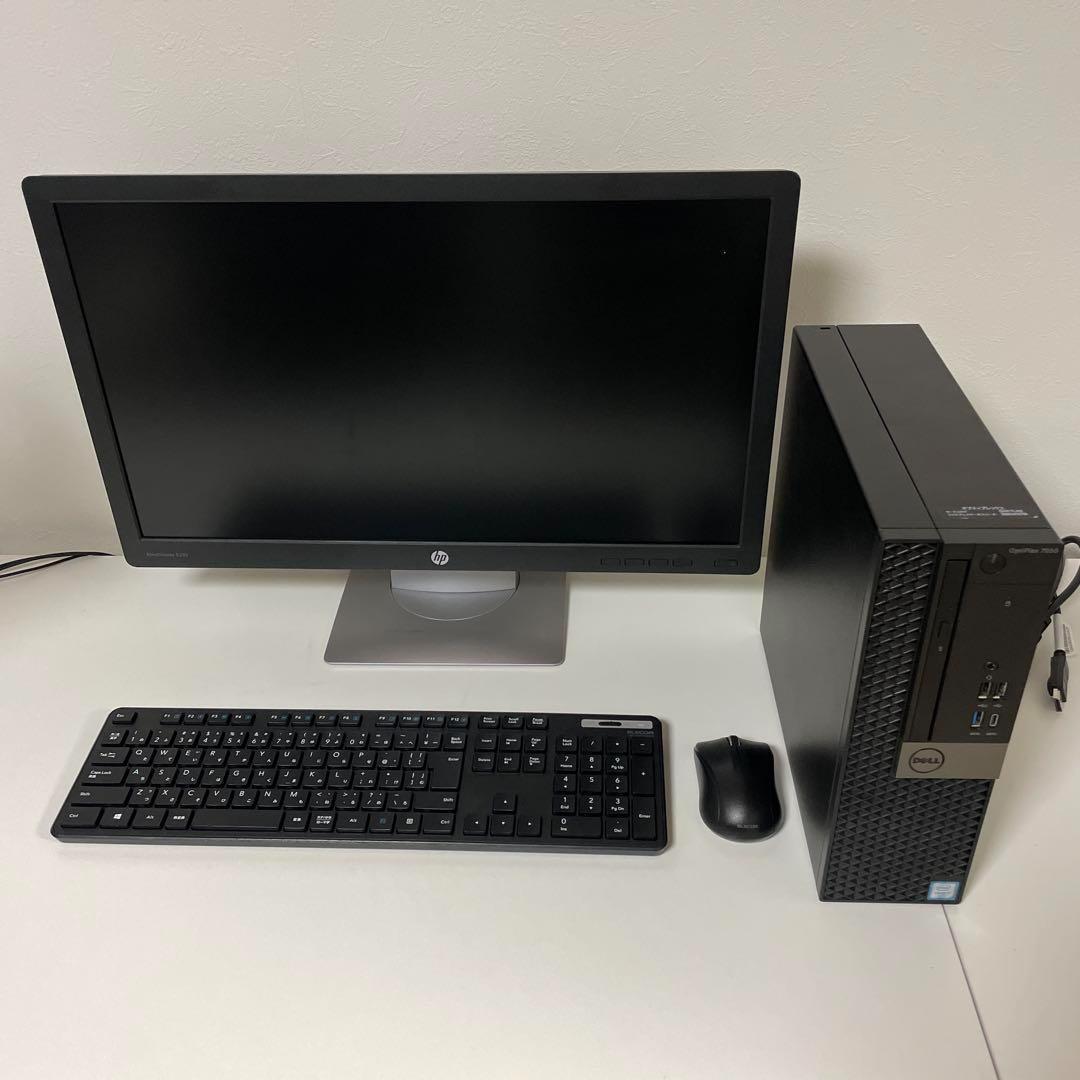 デスクトップパソコン 第7世代16GB 新品SSD Win11 22インチセット