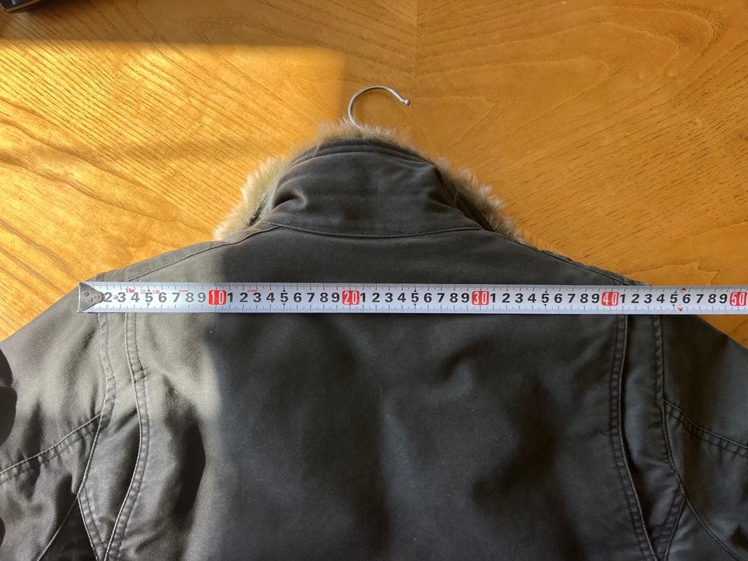 schluss ファー付きダークグレージャケット サイズ3