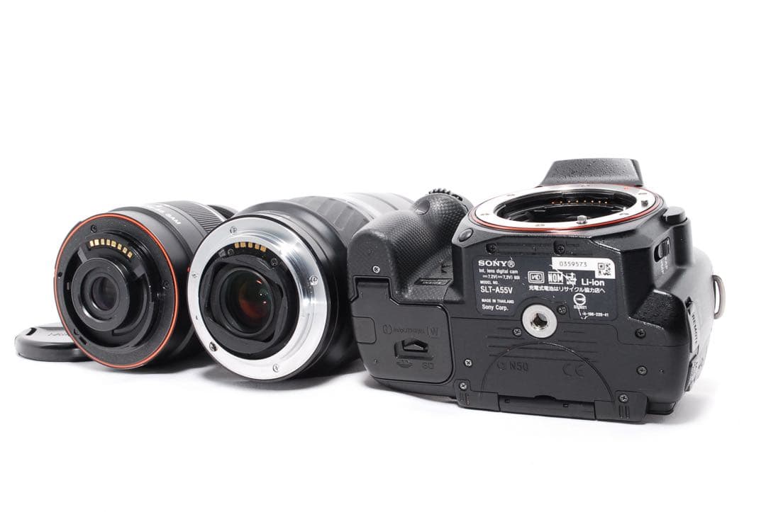 ◆超望遠Wレンズ◆SONY α55◆初心者セット◆一眼レフカメラ◆スマホ転送OK