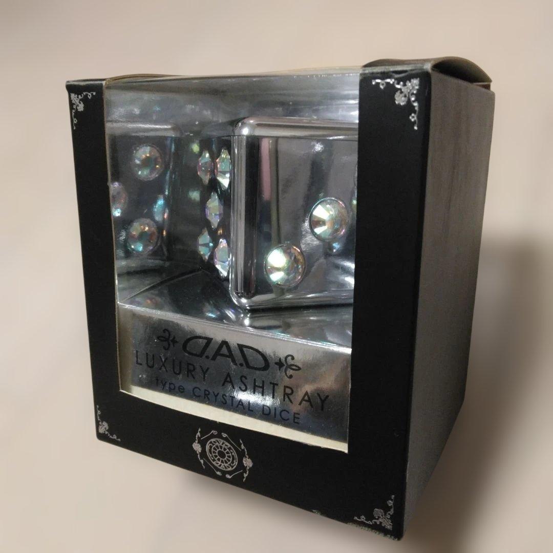 新品未使用品　ギャルソンdad　アッシュトレイ　タイプクリスタルダイス　オーロラ