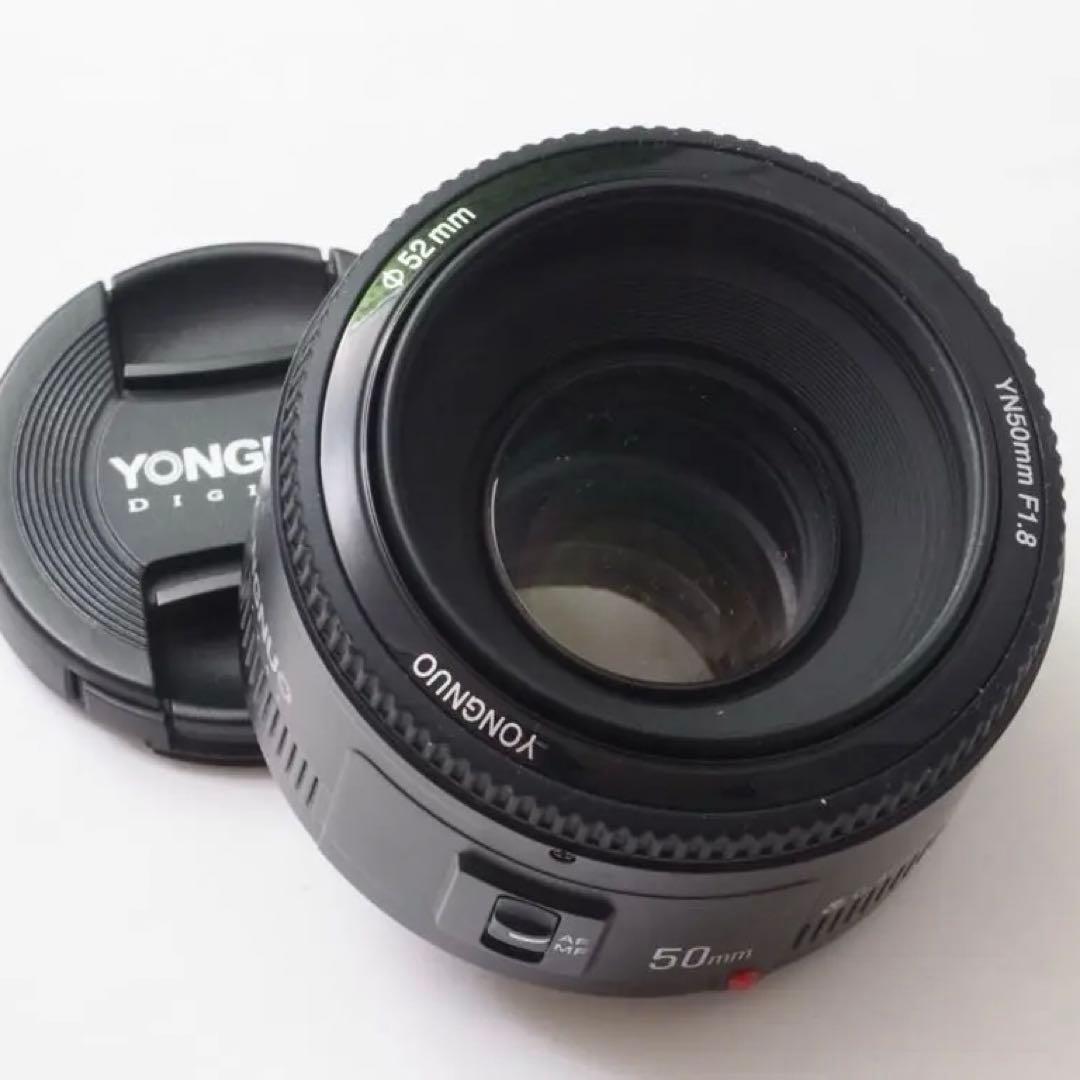 【美品】YONGNUO YN50mm F1.8 EFキャノンEF用 明るい単焦点