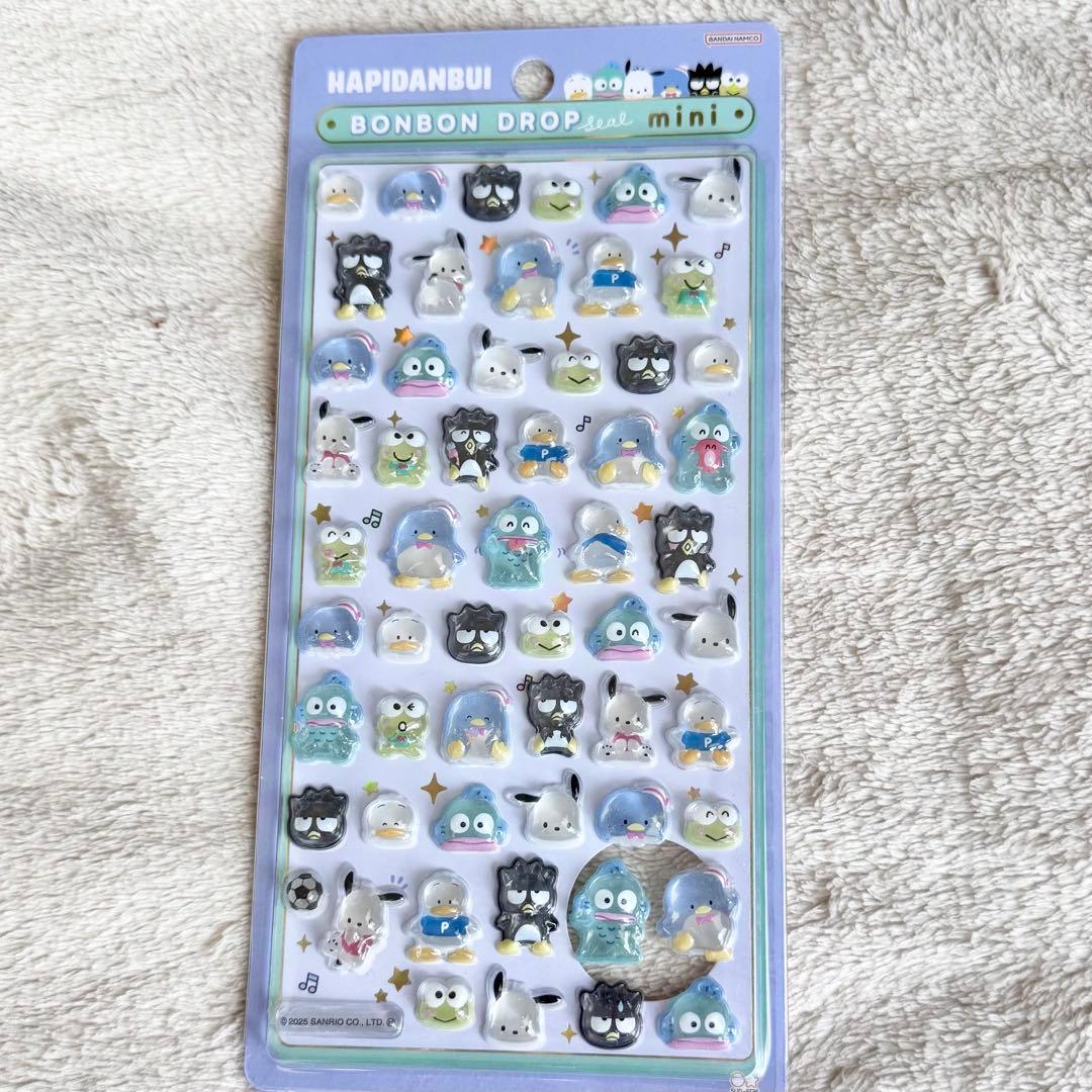 【正規品】　ボンボンドロップシール mini サンリオ　コンプリート　８枚セット