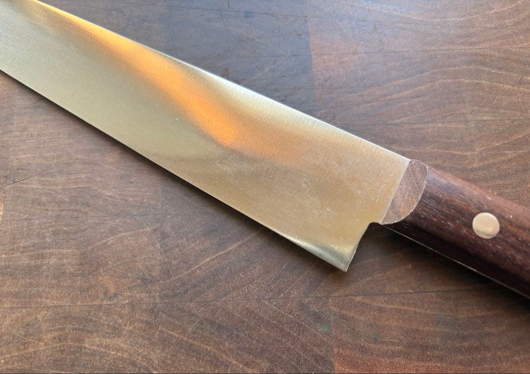 正本総本店　最上　筋引　柳刃　240mm 包丁　全片刃　鋼　紫檀