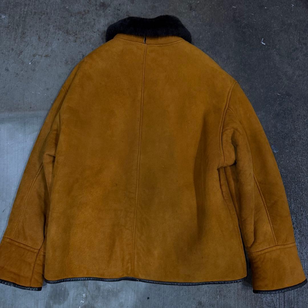 80's nescio シープスキン　ムートン　ボア　ジャケット　英国製　y2k