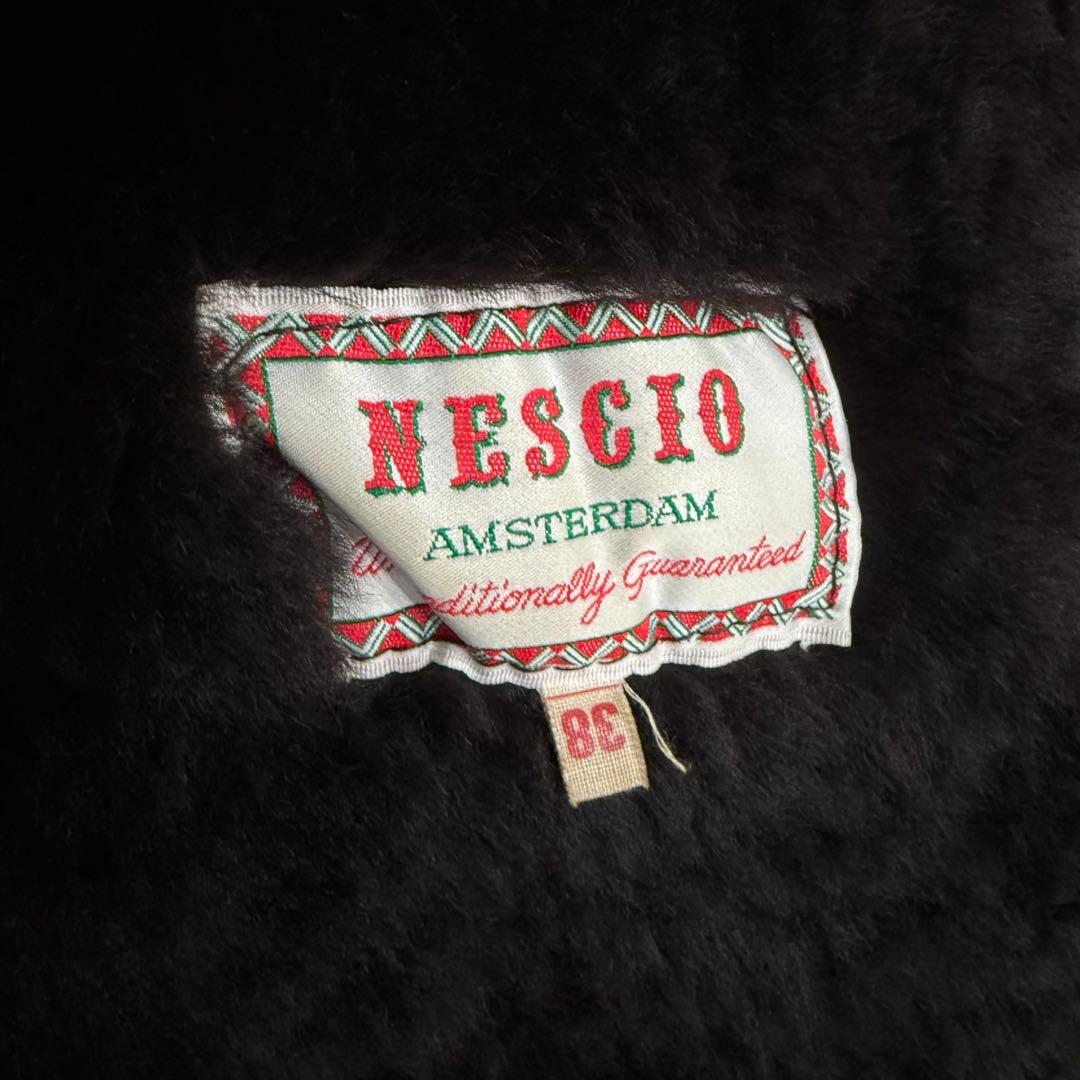 80's nescio シープスキン　ムートン　ボア　ジャケット　英国製　y2k