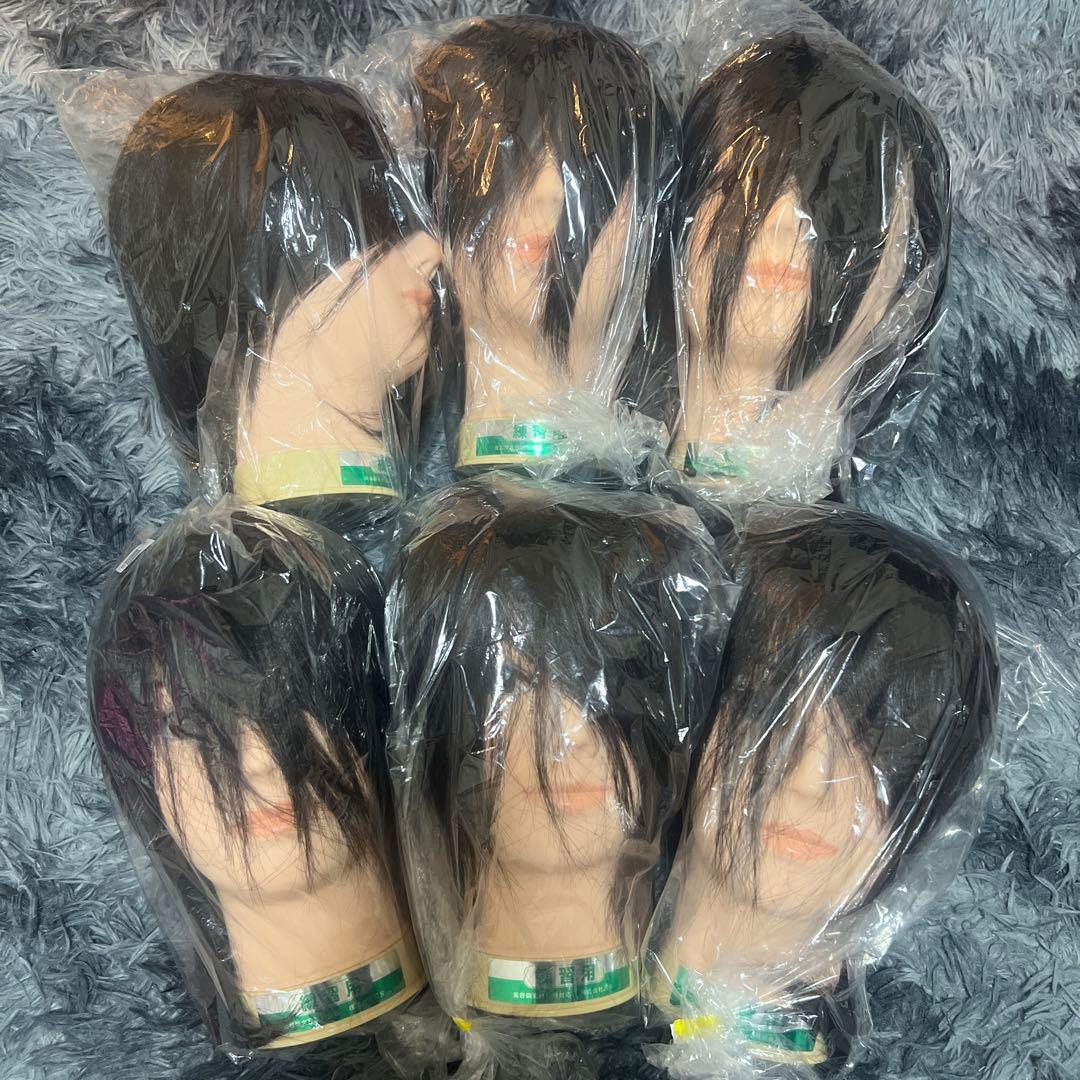 美容師実技試験対応 練習用ウィッグ6体セット