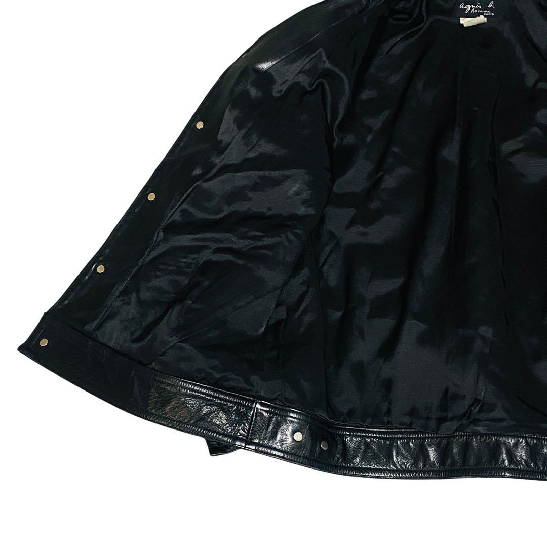 【美品】90s agnis b. homme アニエスベーオム レザージャケット