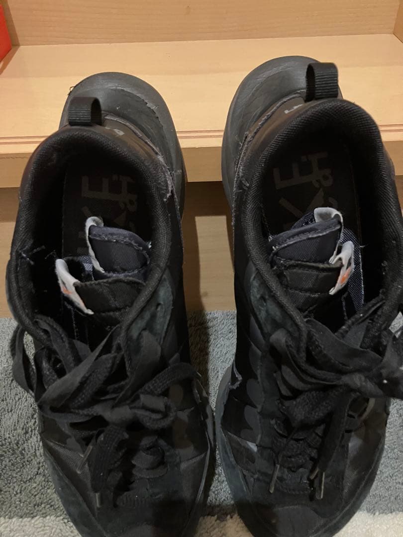 靴 NIKE sacai vaporwaffle BLACK 29cm