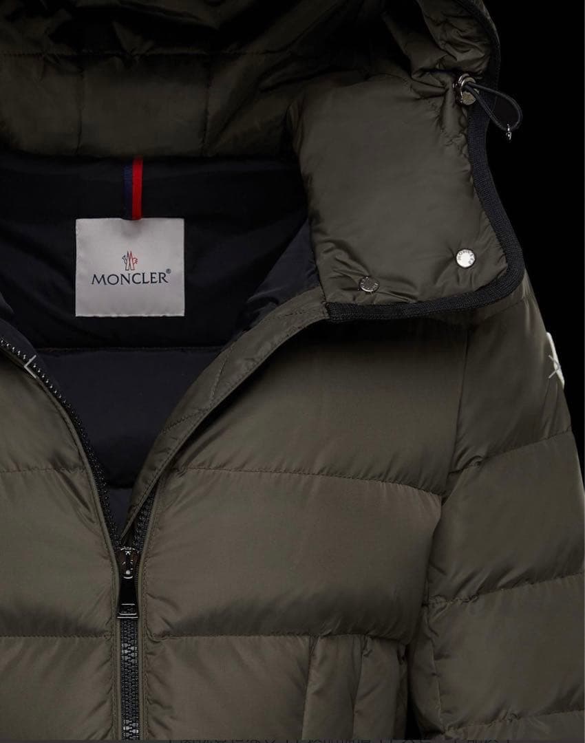 破格！モンクレールbetulong ☆ロングダウンコート・ジャケット☆カーキ美品