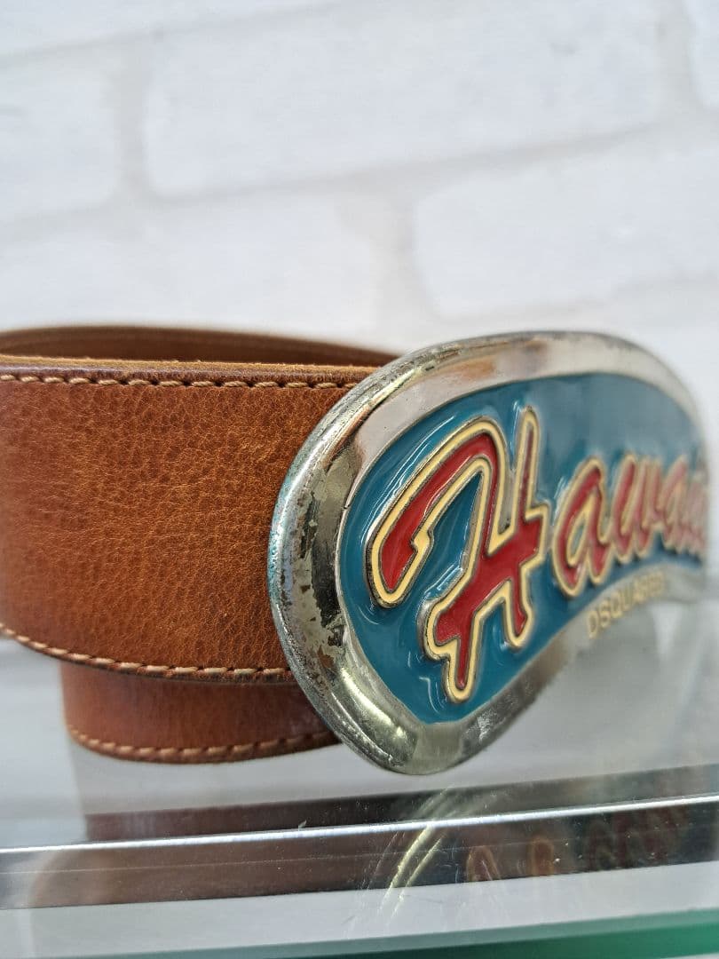 DSQUARED2 HAWAII ディースクエアード ベルト レザー バックル