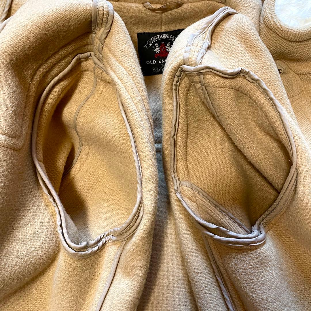 OLD ENGLAND ムーアブルック　ロング丈 ダッフルコート ヘリンボーン