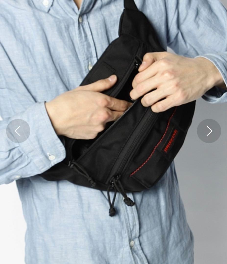 完売品 美品 ブリーフィング パイク ブラック ボディバッグ アメリカ製